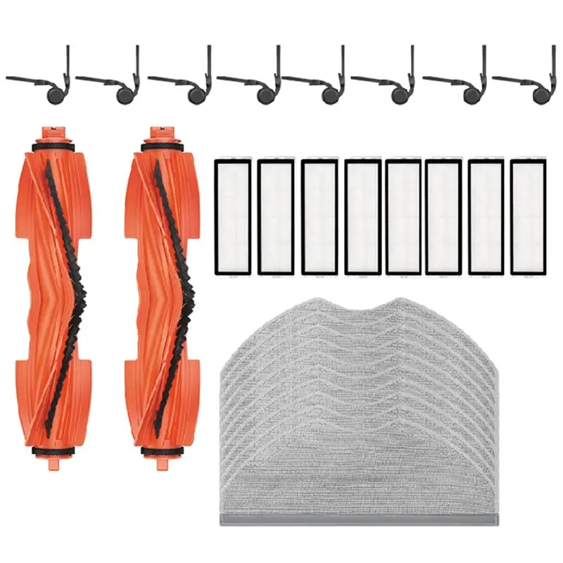 A83G-For S40/OV81 Robot Vacuum Cleaner Replacement Set Of 28- Main Side Brush, Hepa Filter, Mop Cloth Accessories Spare Parts