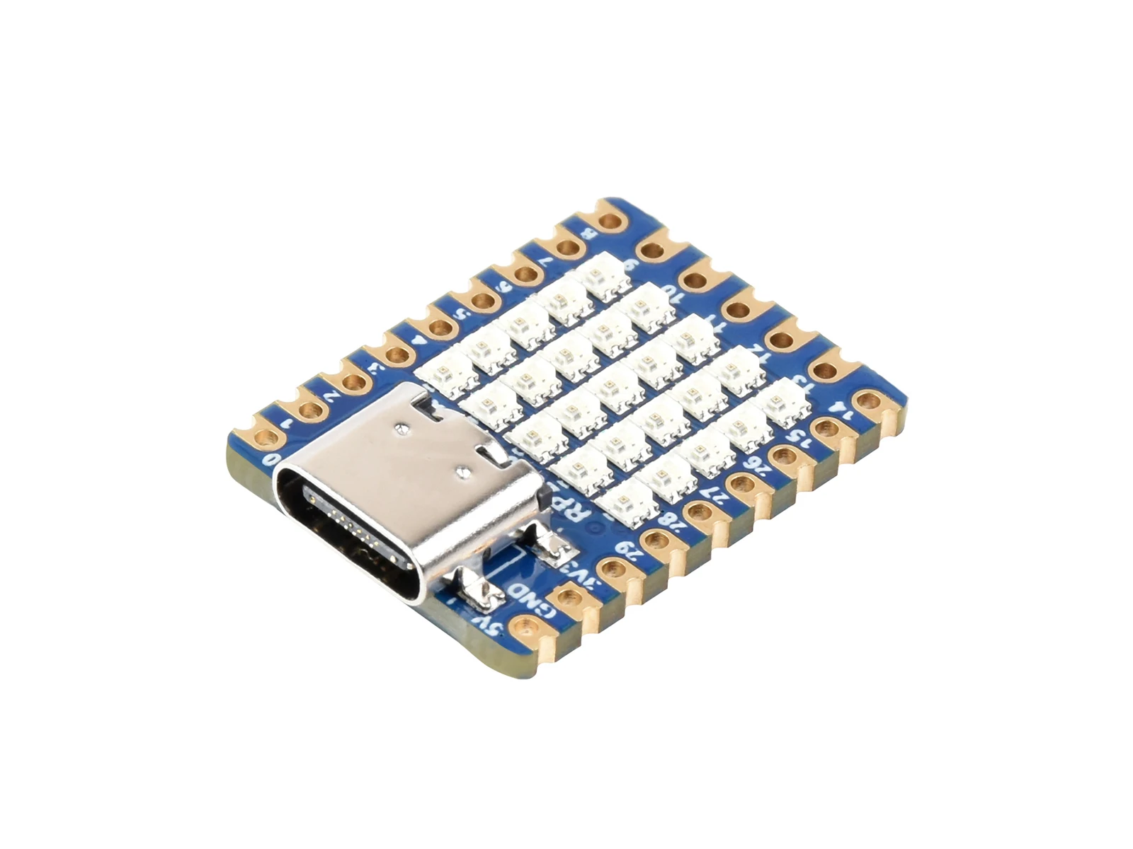 Waveshare RP2040-Matrix Dev Board, 5×5 RGB LED, Official RP2040 Dual-Core Processor