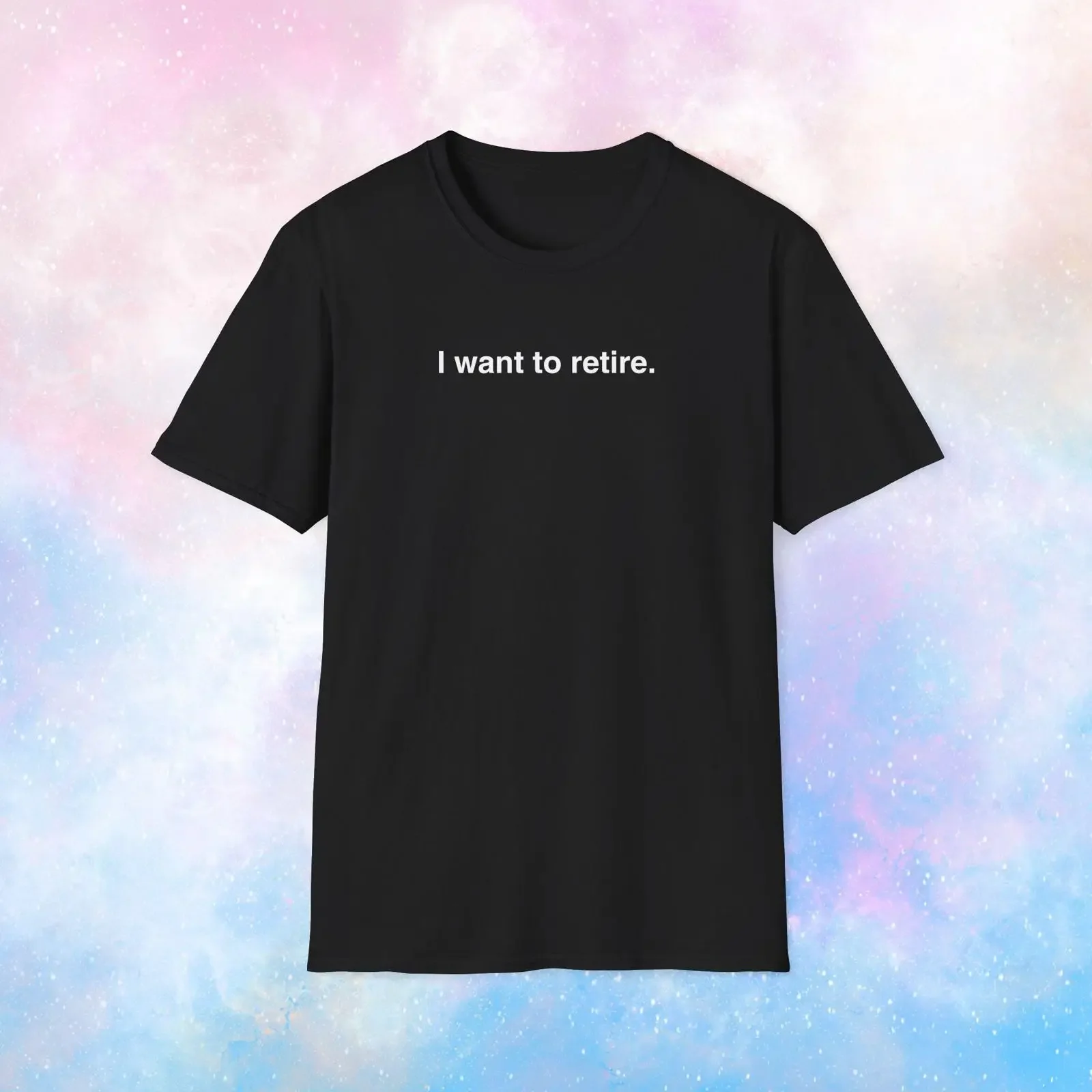 I Want To Retire Funny Slogan T Shirt Casual  Coworker Colleague Holiday Christmas Exchange for  vintage Washed fashion graphic