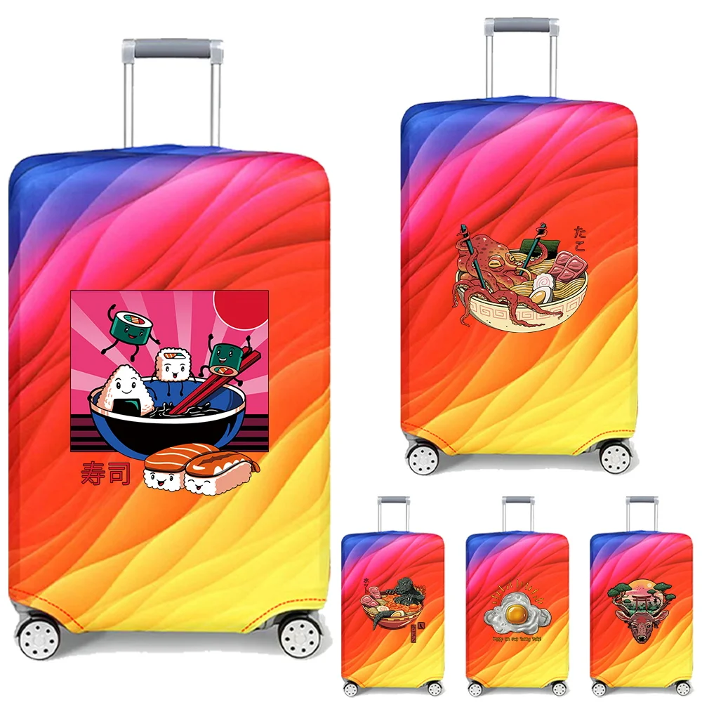 Luggage Protective Cover Stretch Fabric Dust Cover Anti-Scratch Suitcase Suit for 18-32 Inch Bag Japan Series Travel Accessories