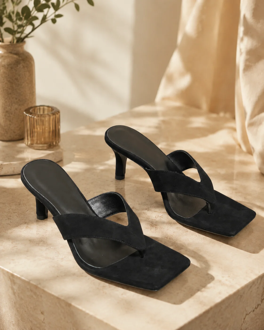 Flip flops, high-heeled sandals, and sandals - view 2