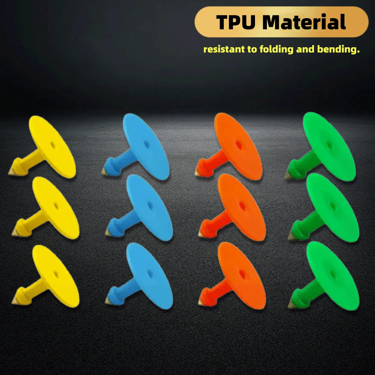 50Pcs Anti-Shedding Sheep Pig Cattle Ear Tag Male Nail Round Copper Head Thickened TUP Material Farm Animal Identification Tools view 6