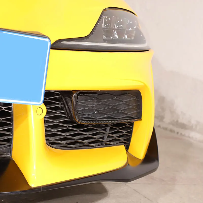 

Real Carbon Fiber Car Front Bumper Fog Light Frame Cover Trim Car Accessories for Toyota GR Supra A90 MK5 2019-2025
