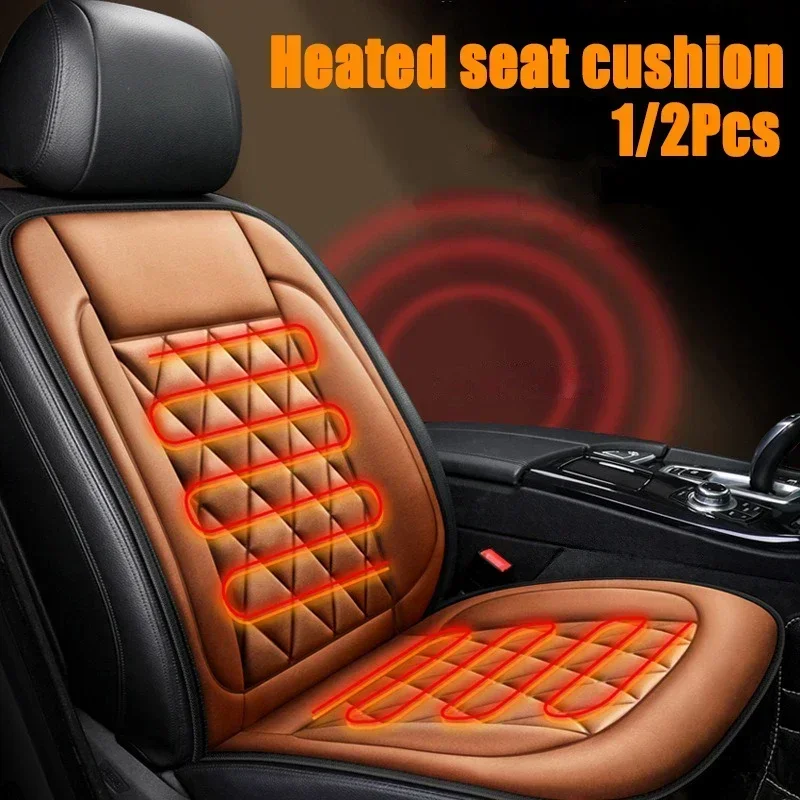 Universal Car Heated Seat Cushion Intelligent Fast Heating 12V24V Winter Warm Seat Car Seat Heating Pad Car Heated Cover