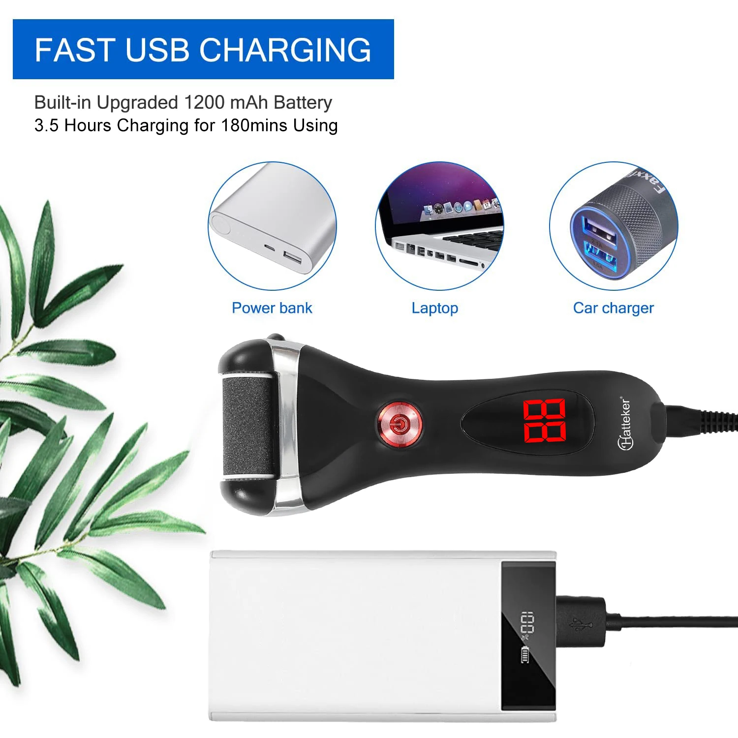 Hatteker Foot Care Tool Heads Hard Skin Remover Refill Replacement Rollers Compatible with Scholls File Feet Beauty Tools