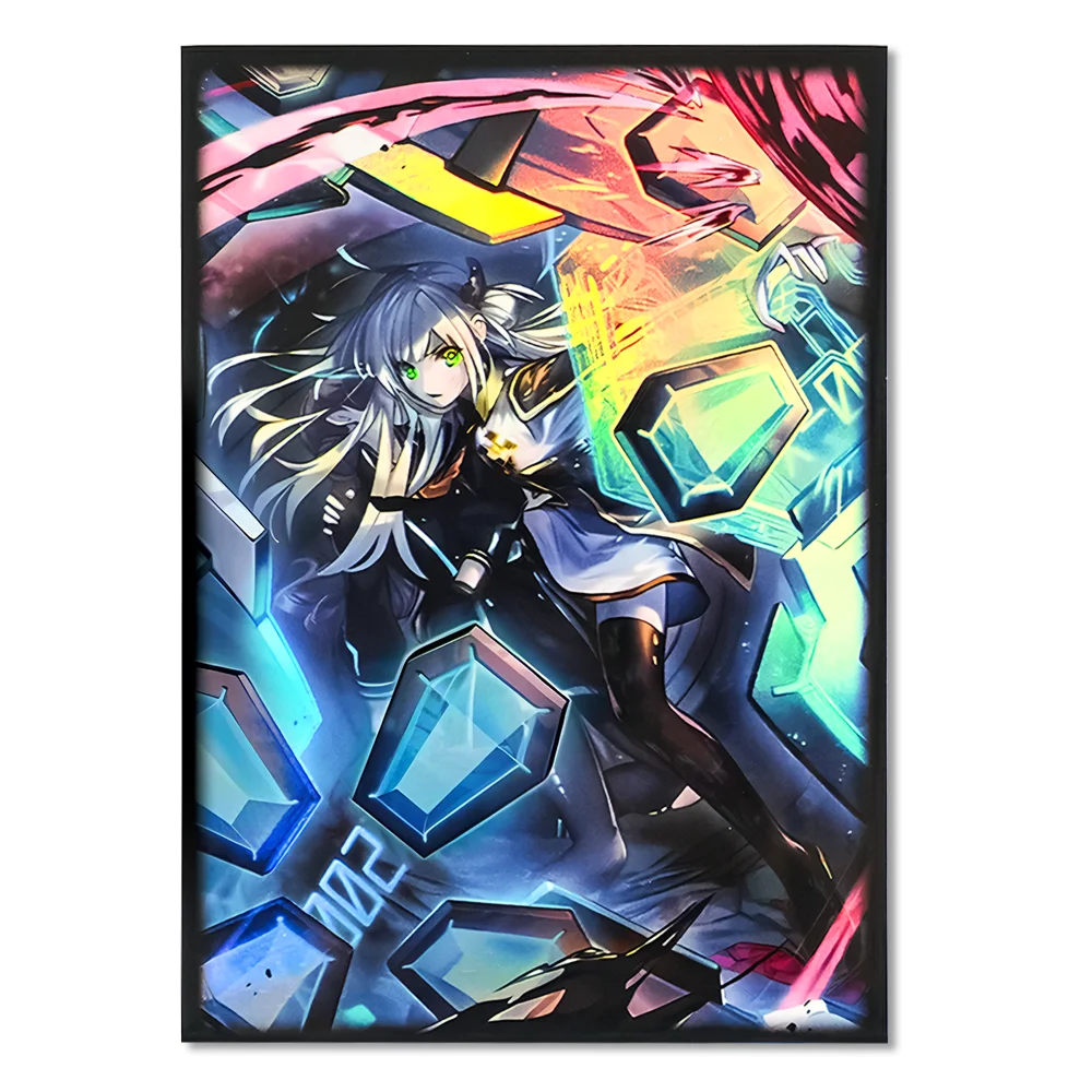 50pcs 63x90mm Anime Card Sleeves Japanese Size Board Game Trading Waterproof Card Protector for YGO Categorizable Best Gift