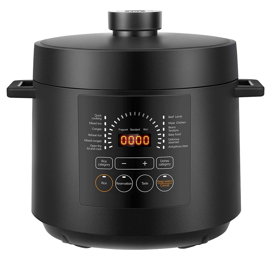 6 Qt 1000W Electric Household Electric Programmable Pressure Cooker Aluminum Alloy Inner Pot Multi Cooker