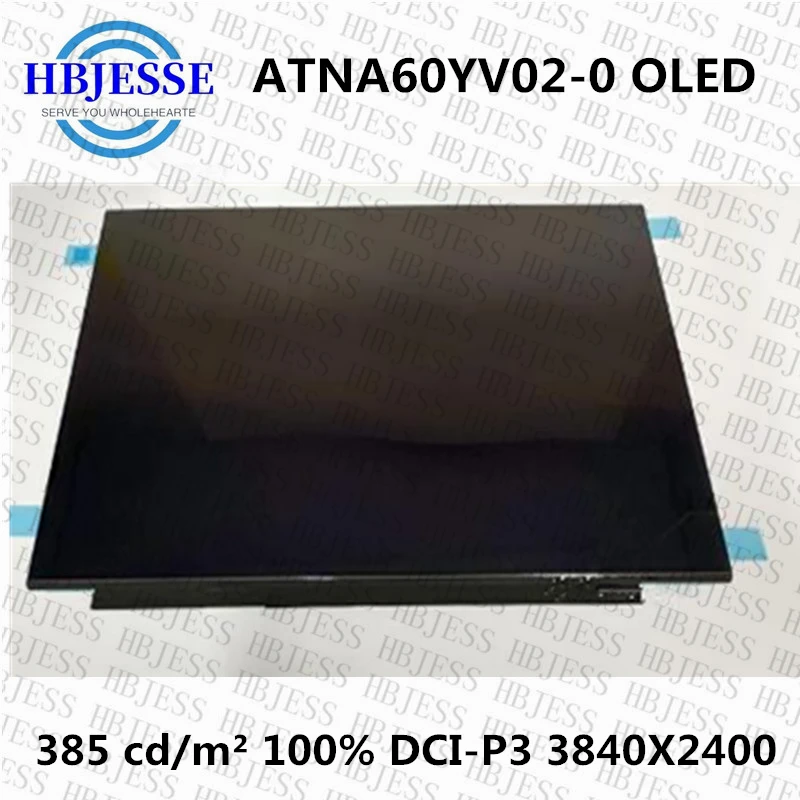 Imagem -02 - Original 16 Polegada Edp Wquxga 4k Brilhante Oled 3840x2400 Não-toque para Asus Viviobook Pro 16x Portátil Painel de Exibição Lcd Atna60yv020