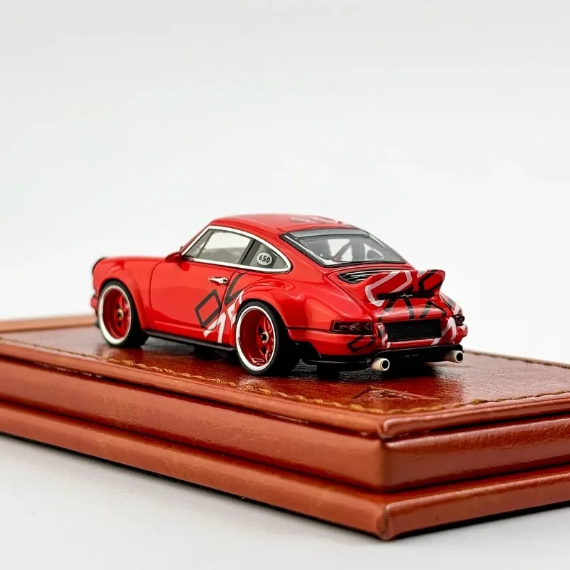 Make Up 1/64 Porsche Singer 911 964 DLS Legering Speelgoed Motorvoertuig Diecast Metaal Model Geschenken