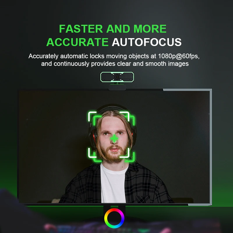 Anywii Full Hd Webcam Pc Computador Web Camera Desktop Laptop Usb Web Cam Microfone de foco automático Mini Webcamera