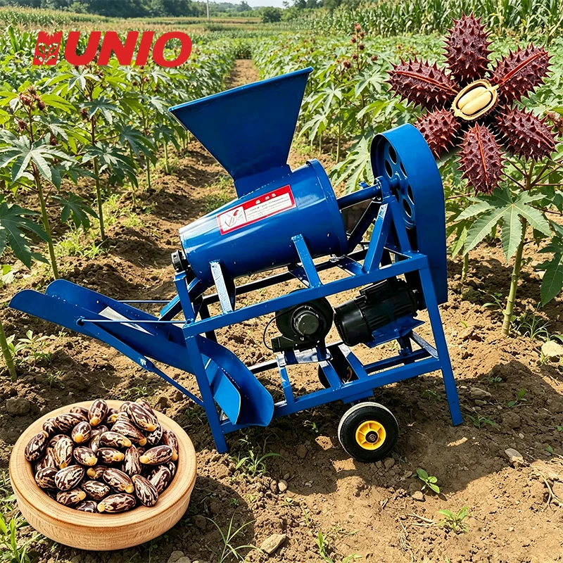 Durable Carbon Steel High Productivity Electric Sheller Suitable for Castor Seed Shelling Castor Seed Shelling Machine