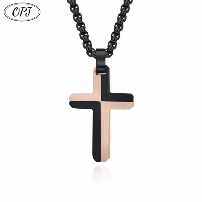 tainless Steel Cross Pendant Necklace Religious Jewelry Christian Products Fashionable Accessory no price difference