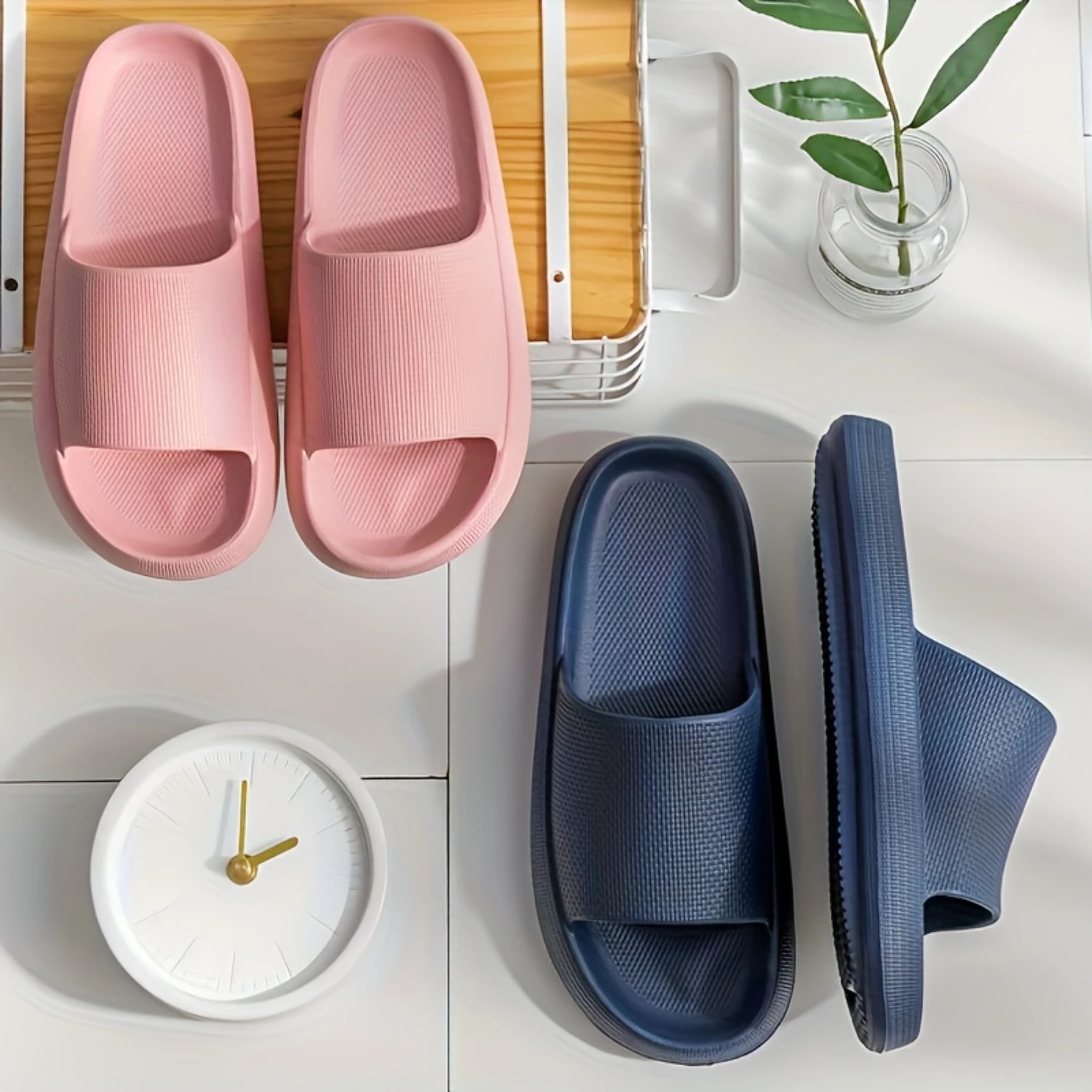 Comfort Slides for Men - Anti-Slip, Breathable Indoor/Outdoor Slippers