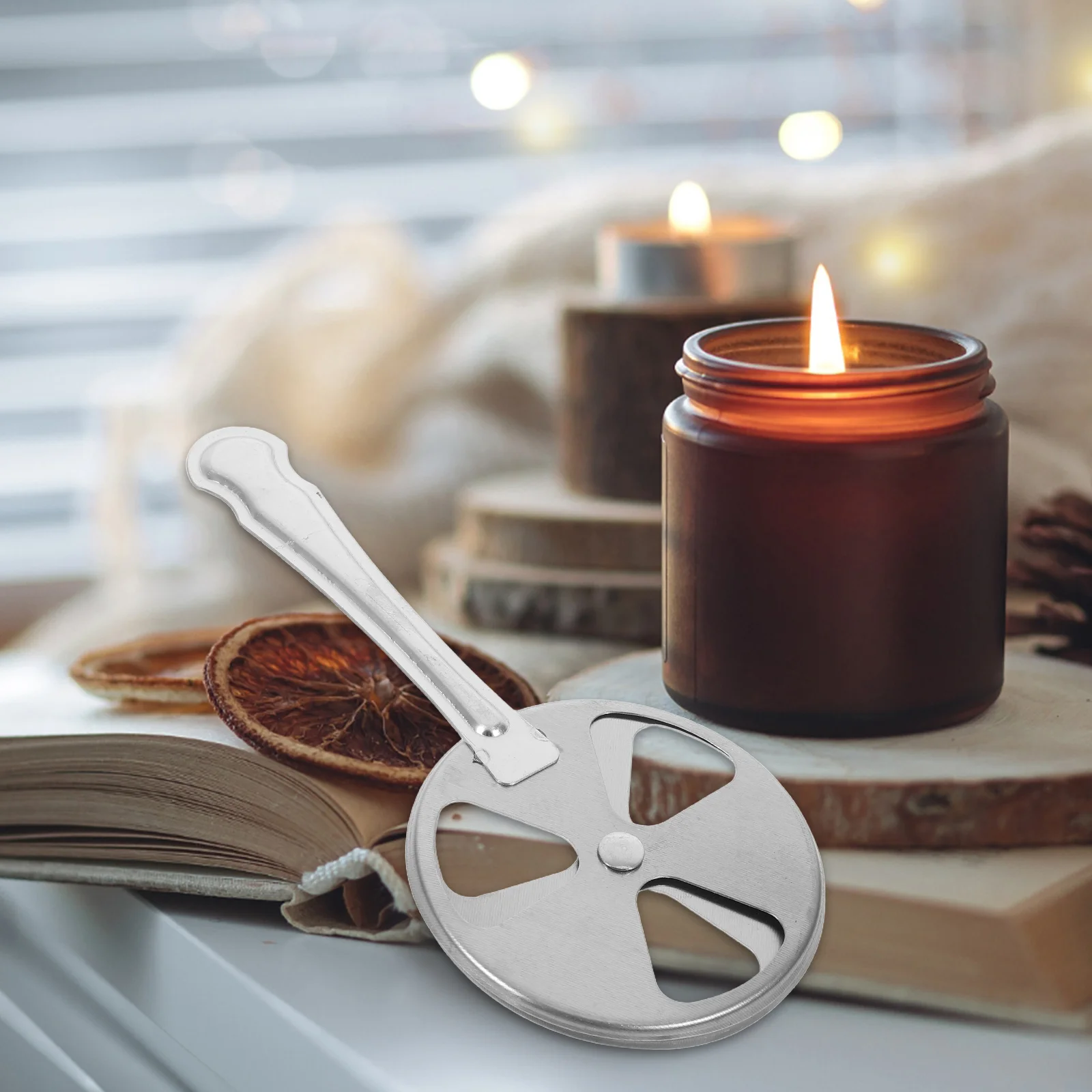 

Extinguisher Aroma Lamp Flame Regulator Cap Put Out Tool Adjustable Lid for Lamps Adjuster Silver Fire