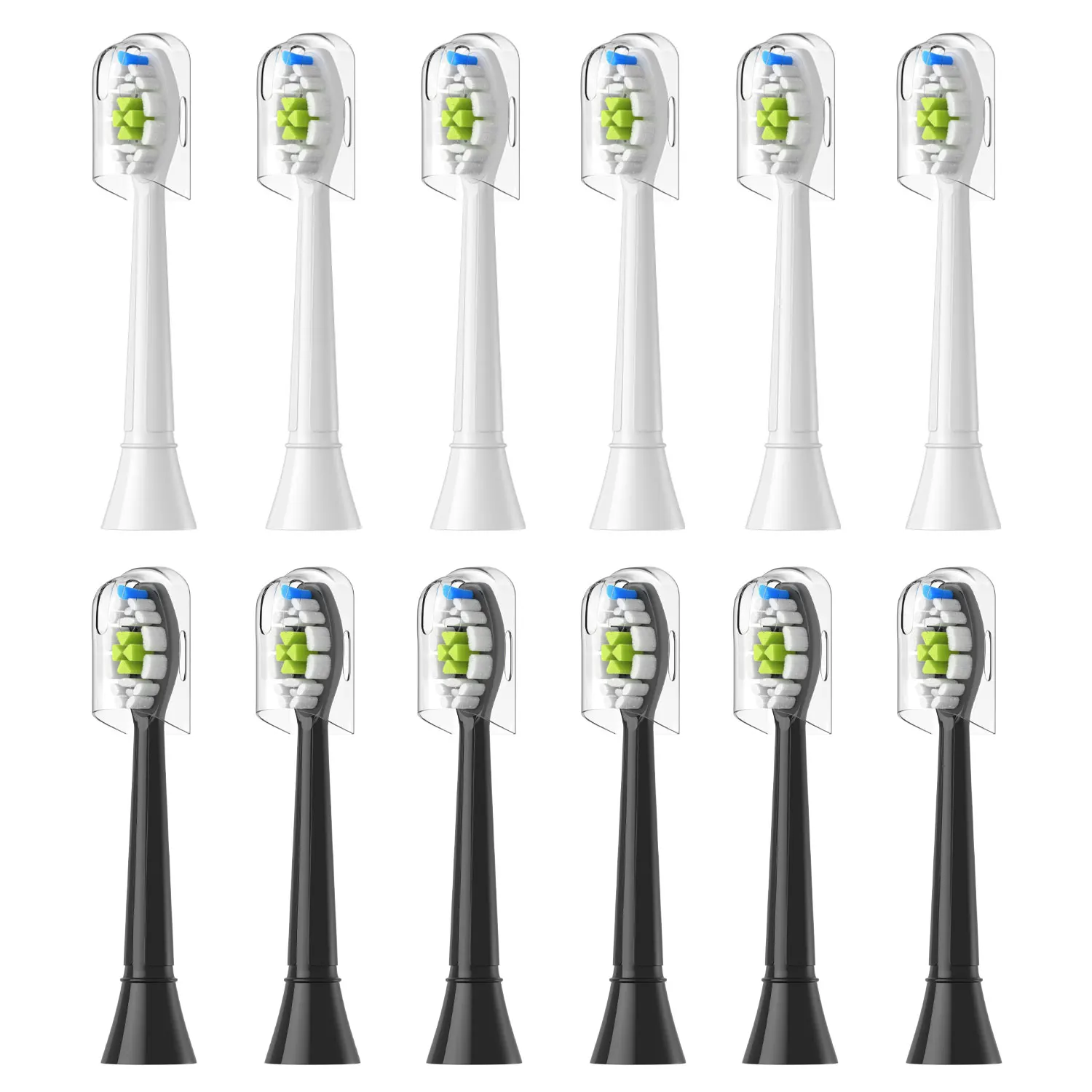 Vervangende opzetborstels compatibel met Philips Sonicare elektrische tandenborstel Geschikt voor EasyClean, Gum Health, FlexCare, Healthy