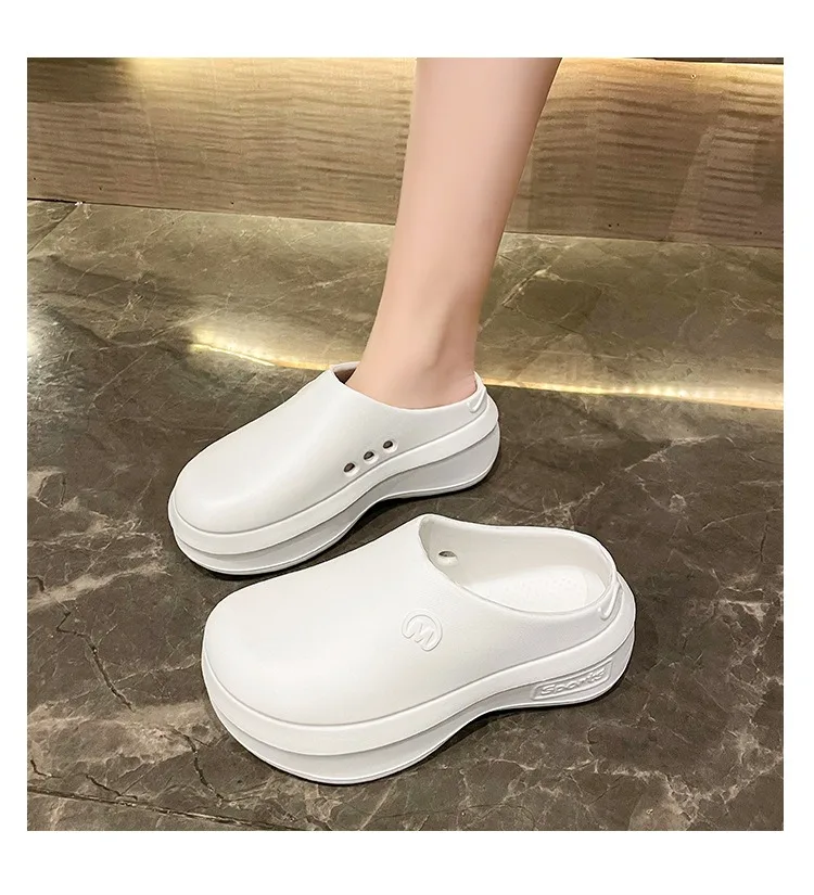 Clogs Women Sandals Summer Casual EVA Lightweight Outdoor Fashion Shoes Anti Slip Thick Sole Beach Slides Couple Garden Slipper