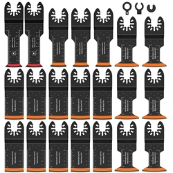 10/21 peças de lâminas de serra oscilantes, aço de alto carbono, borda multiuso, ferramenta de corte precisa para corte de madeira, metal e plástico