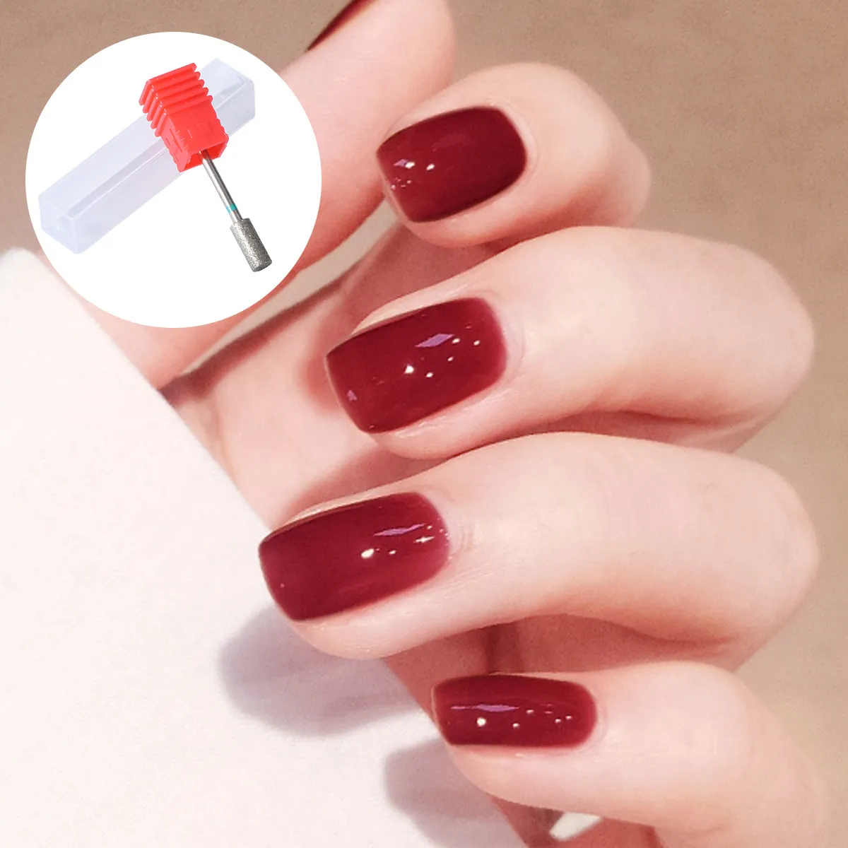 Ceramic Stone Nail Drill Bits Set for Electric Manicure Grinder Tool Reshape Polish Remove Dead Skin and Acrylic Gel