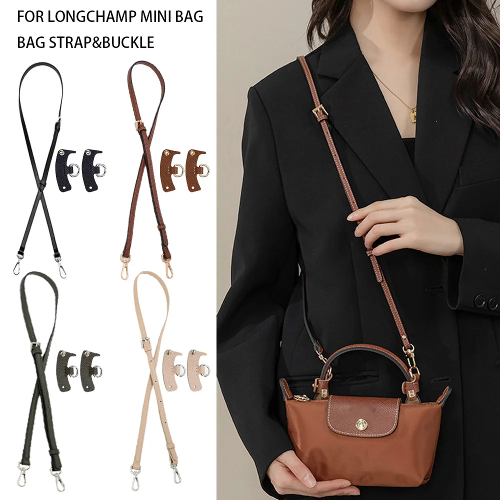 

1 комплект, ремень для сумки Longchamp, мини-без дырокола, набор плечевых ремней из натуральной кожи, трансформационный ремень через плечо, аксессуары для сумки