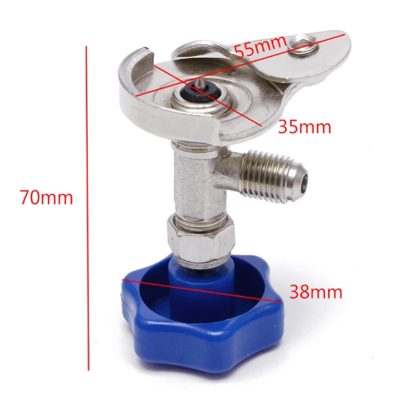 1Pc Car Refrigerant Can Tap Switch Dispensing Valve Bottle Opener 337B Fit For R12 R134 Camper Air Conditioning