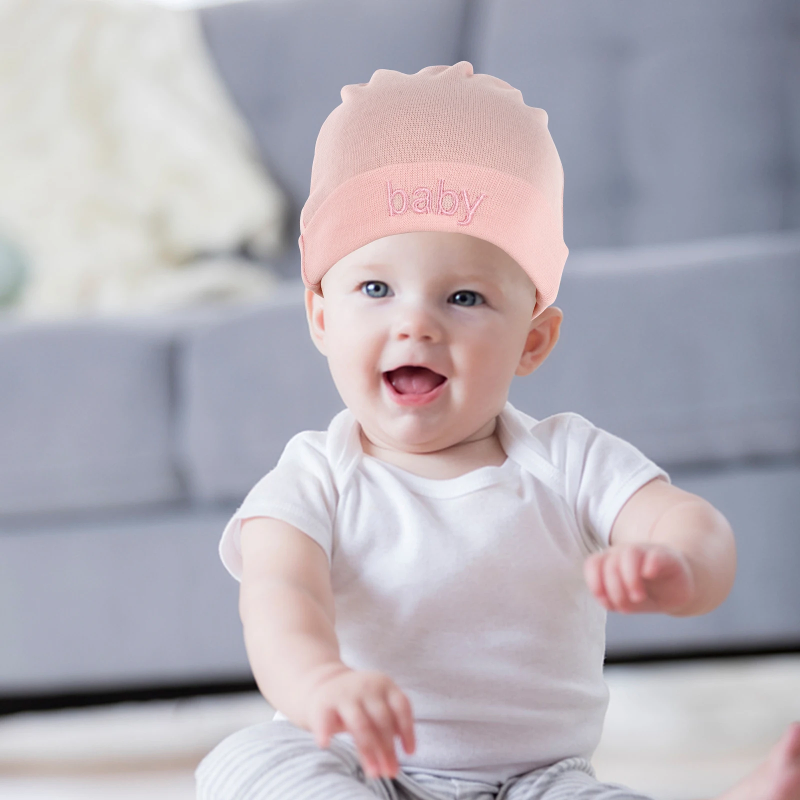 

Newborn Anti-Scratch Covers Protection Set Hats Gloves Set for Newborn Supplies 0-6 Months Winter Warmth
