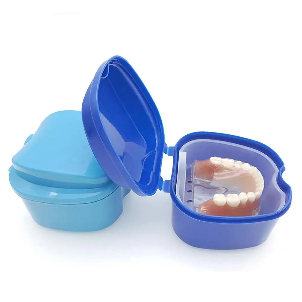 Retainer Cleaning Case Oral Care False Teeth Storage Box Mouth Guard Container Denture Retainer Case Tooth Clean Organizer