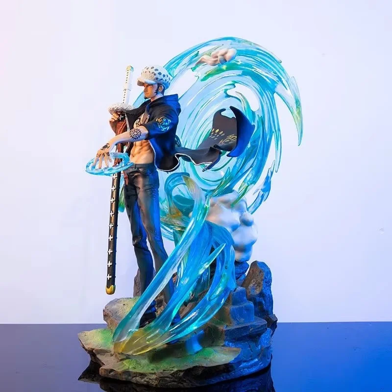 One Piece Gk Large Trafalgar Phantom Luo Actionfigur, leuchtendes Handmodell, Ornament, hochwertiges Sammlerstück für Jungen