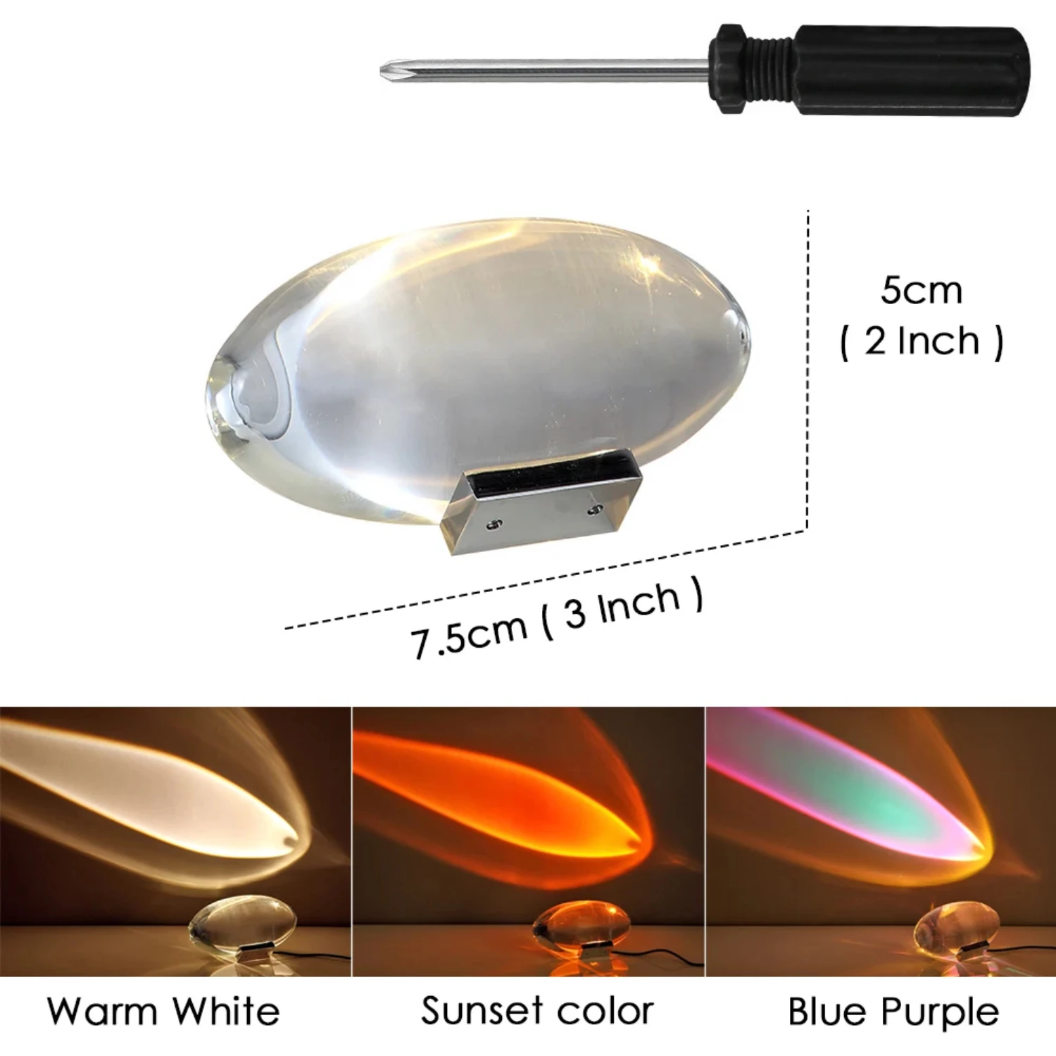 Italiano cristal céu olho lâmpada de mesa, requintado e bonito designer, cabeceira projetor com 3 cores ambiente noite luz, S, novo