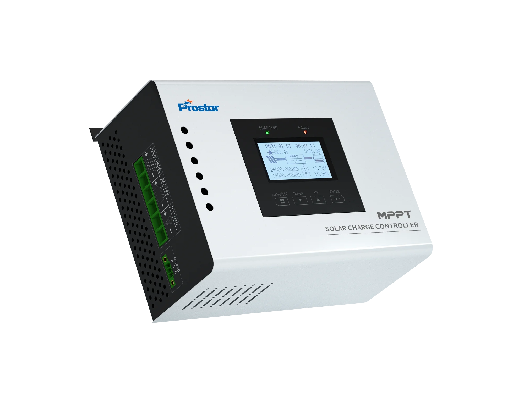 20A 24V MPPT Solar Charge Controller 99% High Efficiency PV Tracking Intelligent Battery Regulator For Home Solar System Use