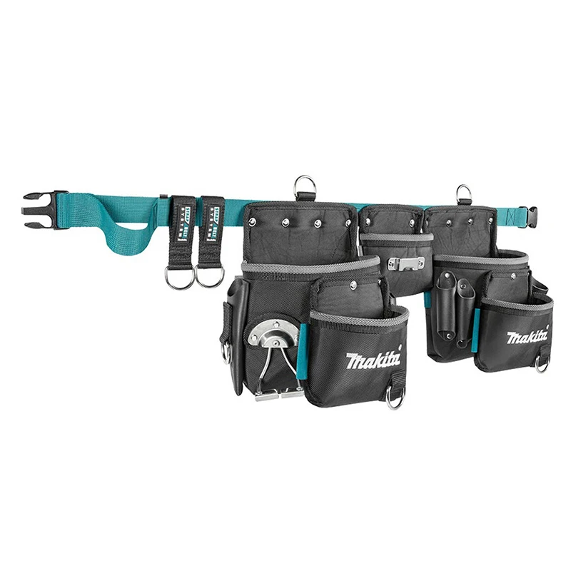 Makita E-15229 Tool Belt Set 3 Pouch Electrician Maintenance Multifunctional Champion Waistpack Storage Bag