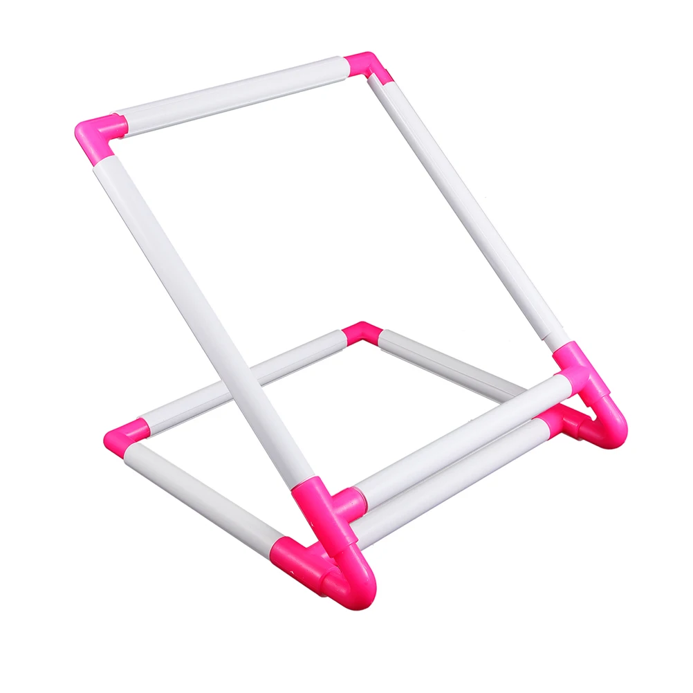 

Durable PVC Embroidery Table Stand Large Size Compatibility Space Saving Installation Sewing Craft Accessories