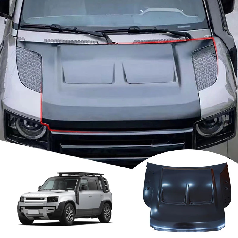 Carbon Fiber Engine Hood for Land Rover Defender 2020 2021 2022 2023 material Defender upgraded SVR style cover 90/110