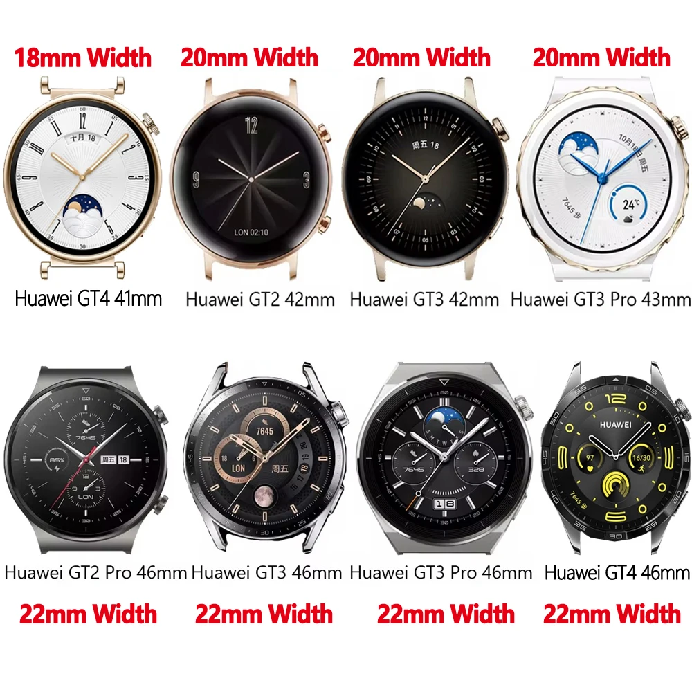Dames 20 mm smartwatch armband horlogeband compatibel met Huawei GT3 pro 43 GT2 42 Garmin Venu Forerunner 165 band polsband