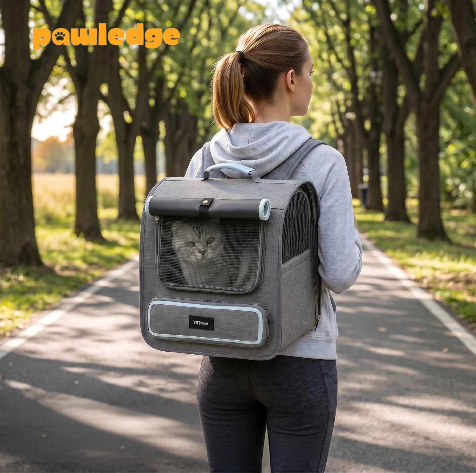 

Convertible Pet Carrier Backpack, Large Capacity Handbag & Backpack for Cats and Small Dogs, Breathable Foldable Travel Bag