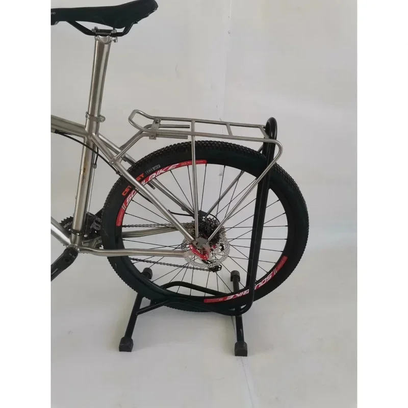 Portaequipajes trasero de titanio para bicicleta, portaequipajes trasero para bicicleta de carretera, almacenamiento de piezas de bicicleta de titanio, accesorios para bicicleta de montaña