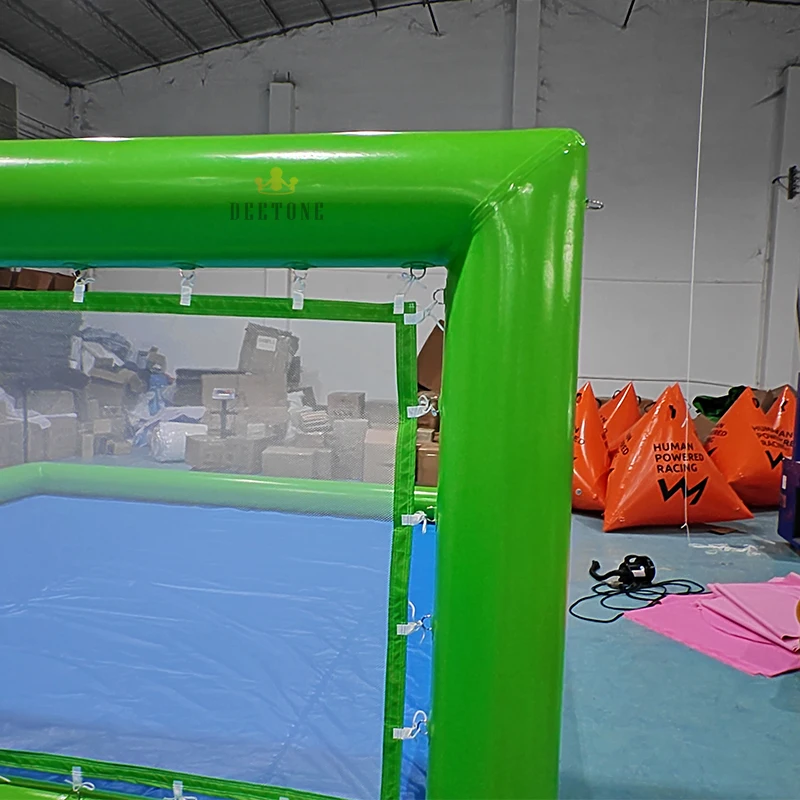 Günstige Tragbare Sommer Wasser Sport Spiel Aufblasbare Wasser Schwimmende Volleyball Gericht Aufblasbare Wasser Schwimmende Volleyball Net