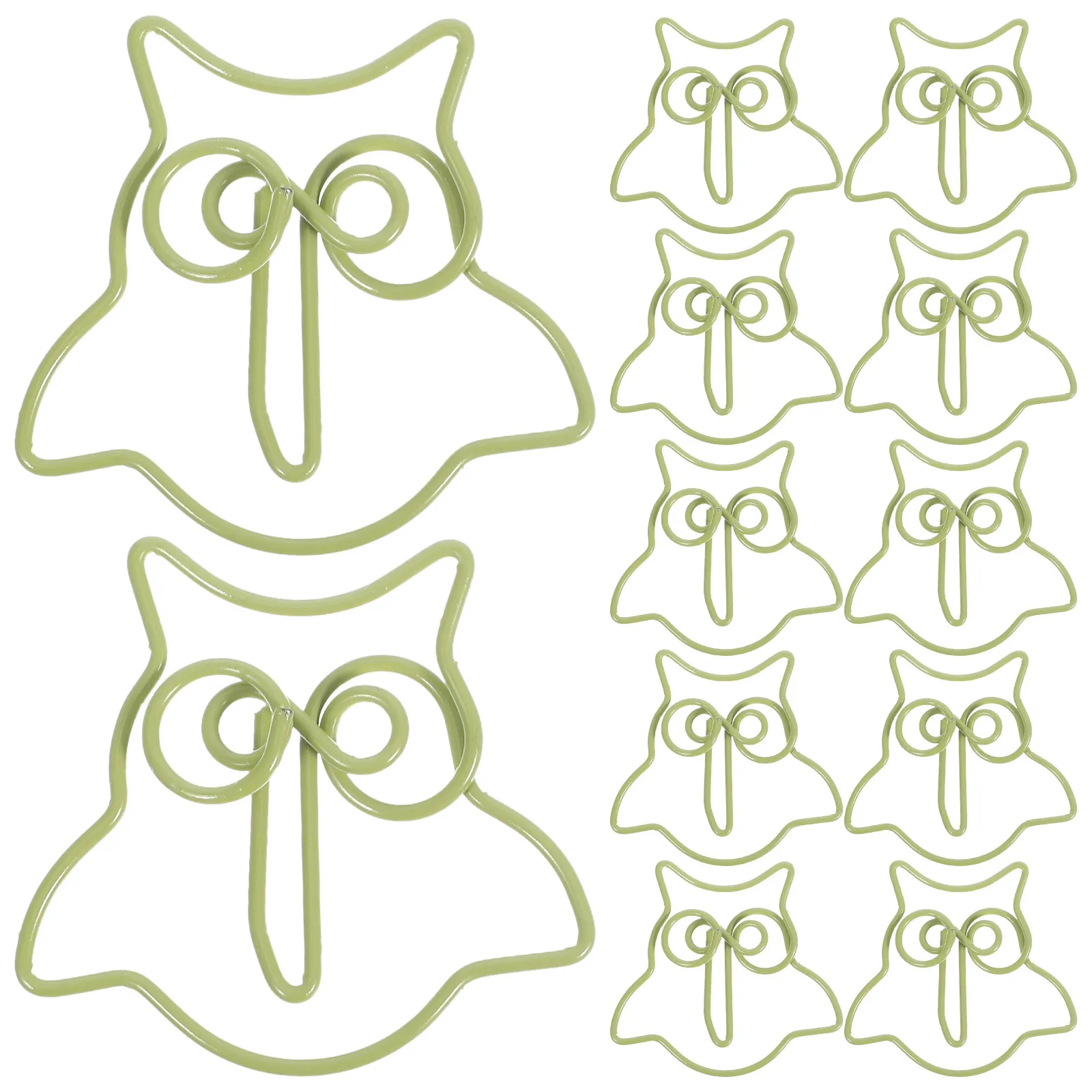 50Pcs Cute Owl Paper Clips, Cartoon Paperclips Multi-Use File Paper Clips, For Office School Home, Animal Owl Bookmark Clips