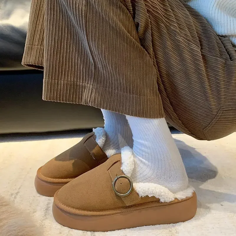 2023 Luxury Designer Shoe Women Men Ultra  Lady Winter Boot Woman High Heel Ankle Snow Fur Boot Mann Flat Slipper large size 42