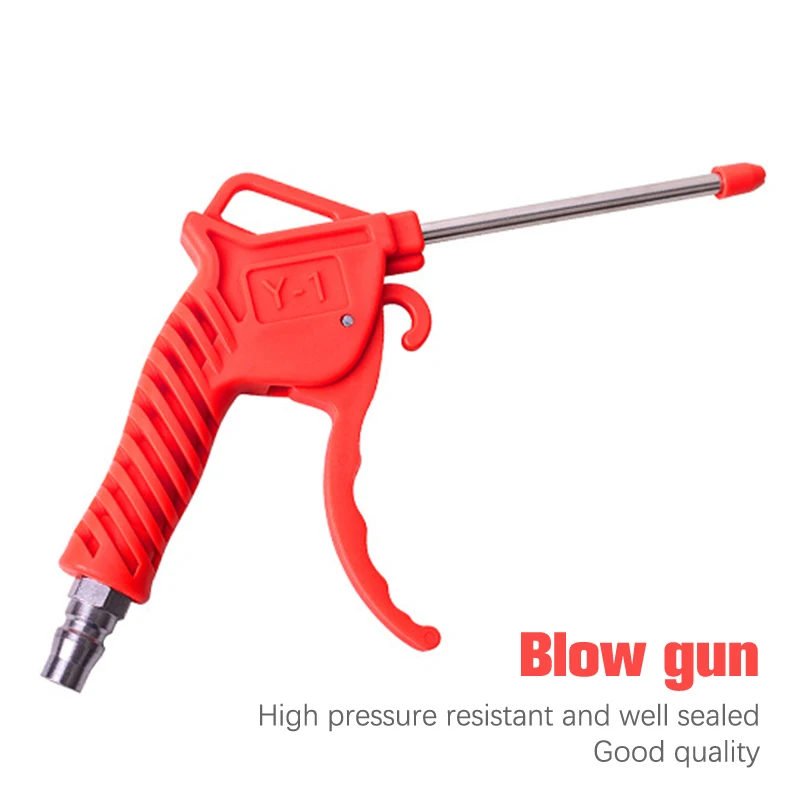 Air Blow Gun Yellow Angled Nozzle Plastic Handle Dust Gun Air Compressor Air Pump