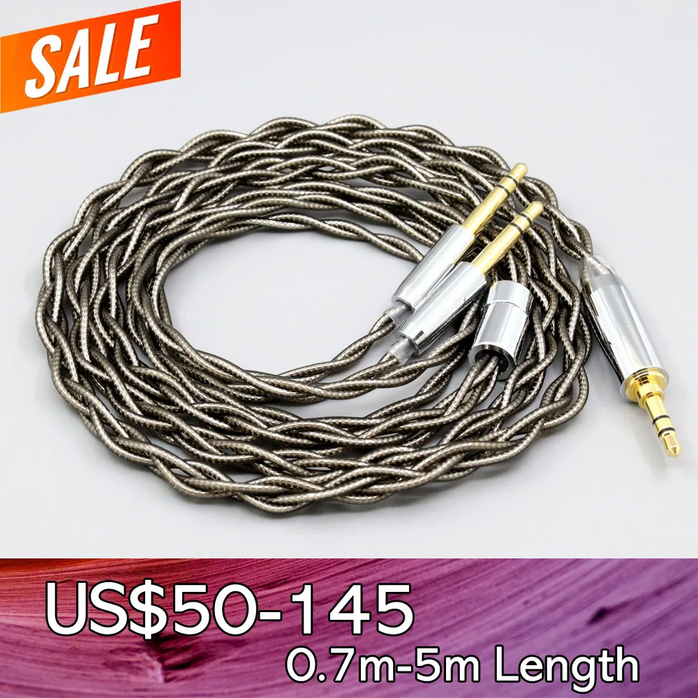 

99% Pure Silver Palladium + Graphene Gold Earphone Shielding Cable For Final Audio D8000 AFDS pro Design Pandora Hope vi LN0082