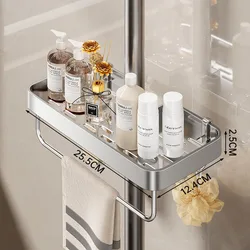 Badkamer Regendouche Staaf Opbergrek Organizer Geen Boren Douchegel Shampoo Lade Houder Douchegel Shampoo Organizer