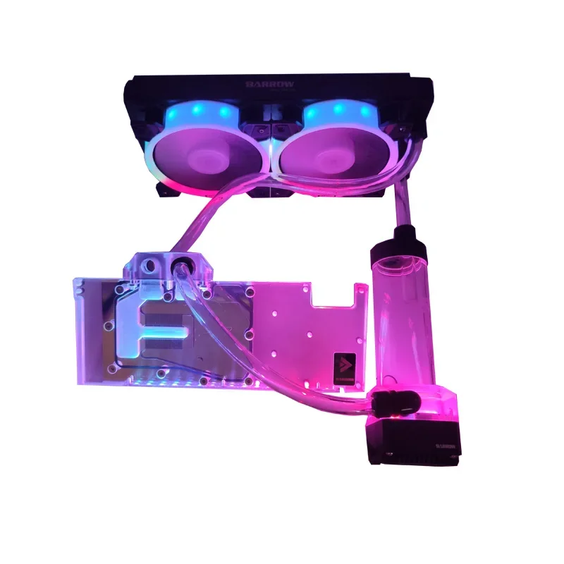 

BARROW Water Cooling Cooler Kit GPU Water Tank Water Pump 240mm Radiator 120mm fan Computer Radiator system G1/4 hose Tube