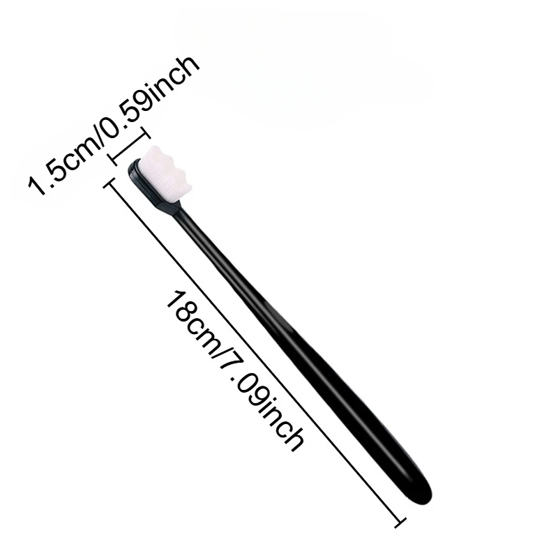 1/5PCS Ultra-fine Soft Waves Head Manual Toothbrush Soft Fiber Deep Cleaning Toothbrush Portable Household Travel Cleaning