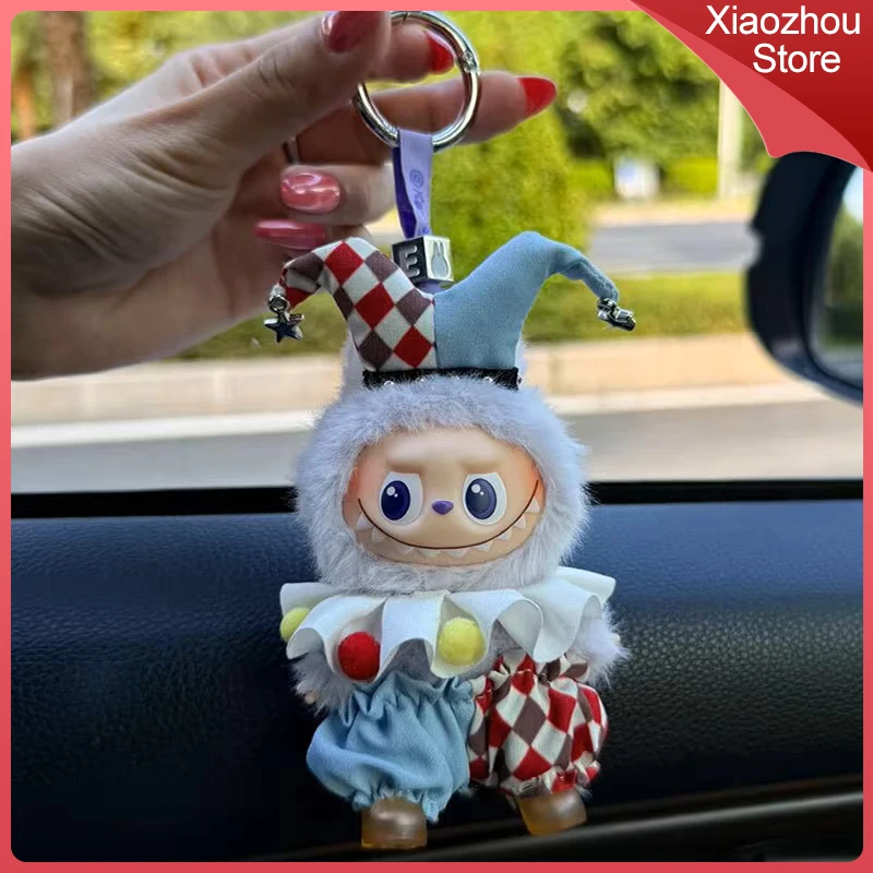 

Новый подходит для одежды Labubu 4,0 поколения, секретный код в сердце, 10 см, мини-кукольная одежда, цирковой клоун, кукольный костюм