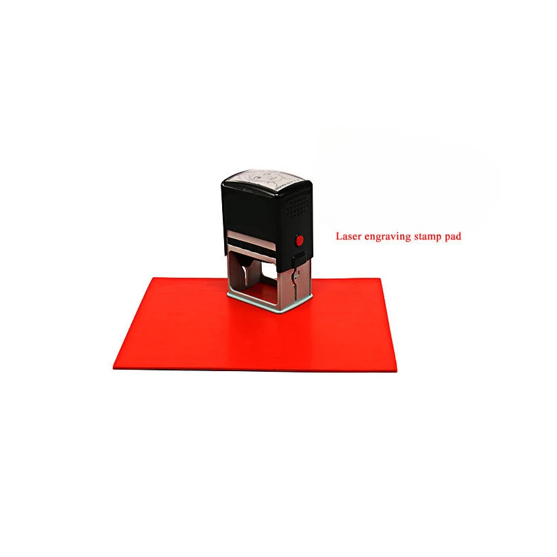 Rectangular laser engraving pad wholesale seal 3M adhesive rubber pad smokeless and tasteless engraving pad 2PCS