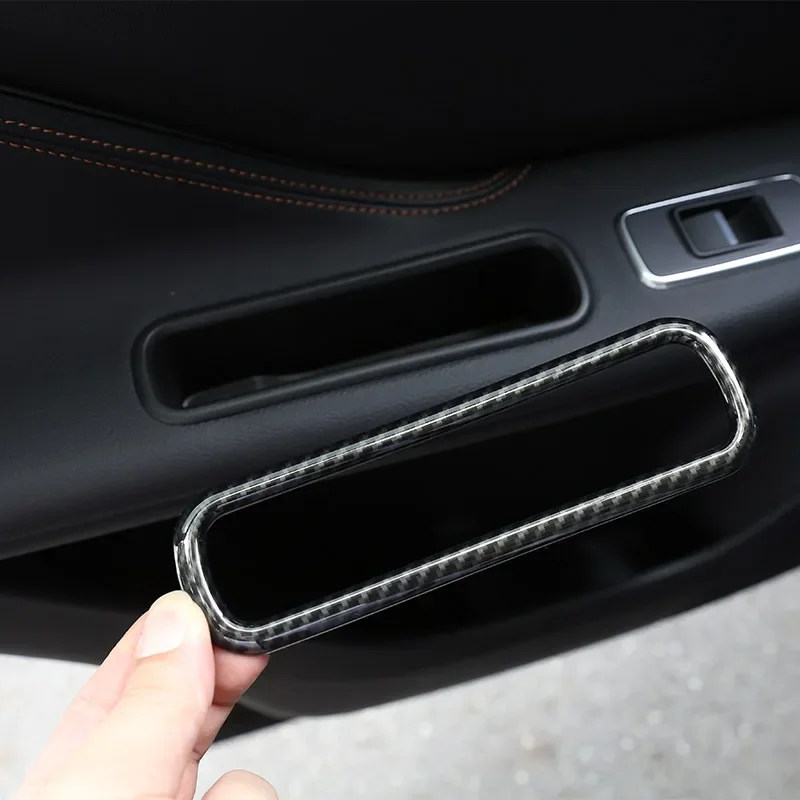 

Carbon Fiber Style ABS For Jaguar F-Pace F PACE X761 2016-2018 Car Door Side Storage Box Frame Decoration Trim Car Accessories