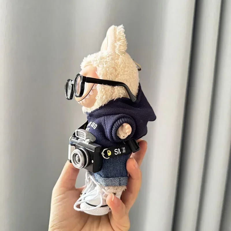 2026年新作 ラブブII アイドル人形用 17cm シットフィースト ヘットモンスター 衣装 アクセサリー 服 DIY キッズギフト パーカーとジーンズ