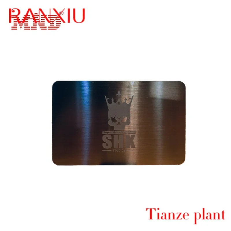 Custom RFID N Stainls Steel etal Car Busins VIP ip Card