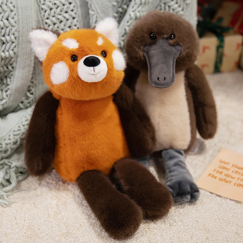 

45 см новая тканевая кукла с рисунком Platypus, милое животное, енот, плюшевая игрушка, мягкая мягкая подушка, идеальный подарок на день рождения