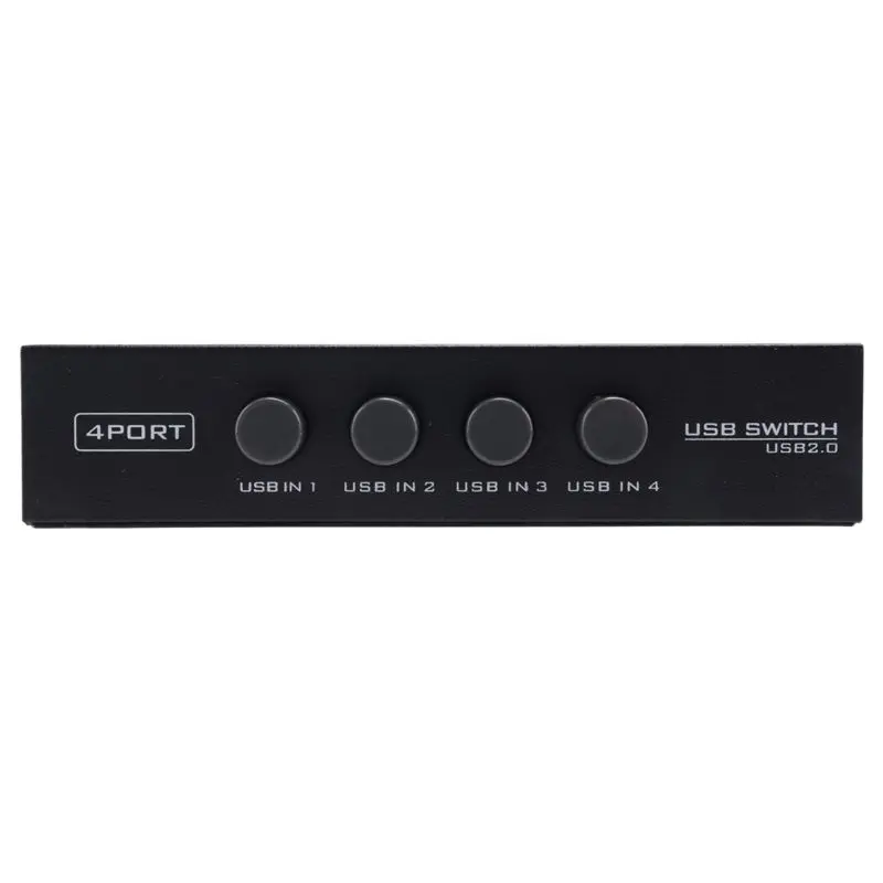 AT82-Newest Mini 4 Ports USB Printer Scanner Sharing Share Switch Splitter Box Hub
